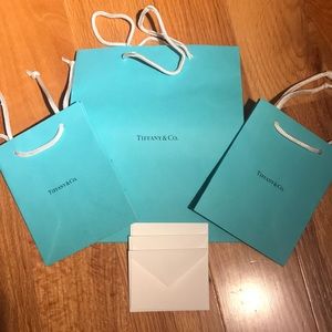 NEW! Tiffany & Co. shopping bags.